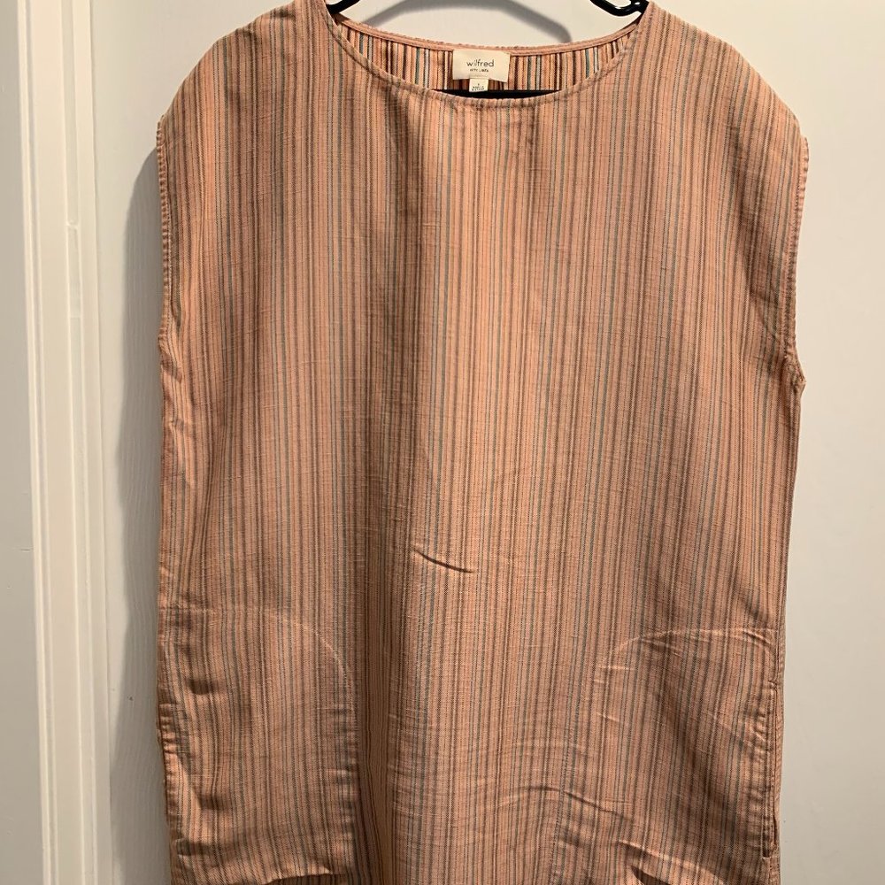 Aritzia Wilfred Striped Linen Dress/Tunic